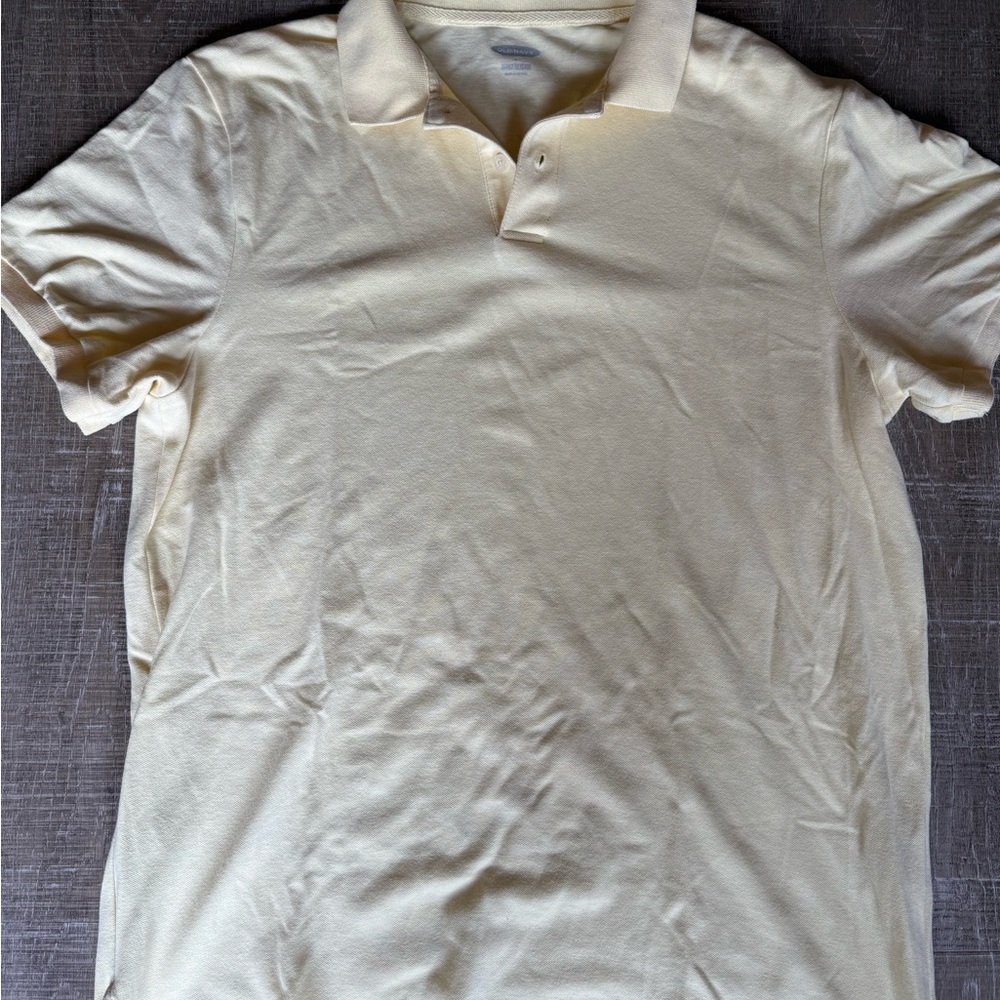 Classic Yellow Polo Style Shirt